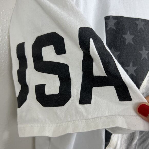 Nike Shirt Men Large White Athletic Cut American Eagle Patriotic Graphic Tee - Picture 6 of 14
